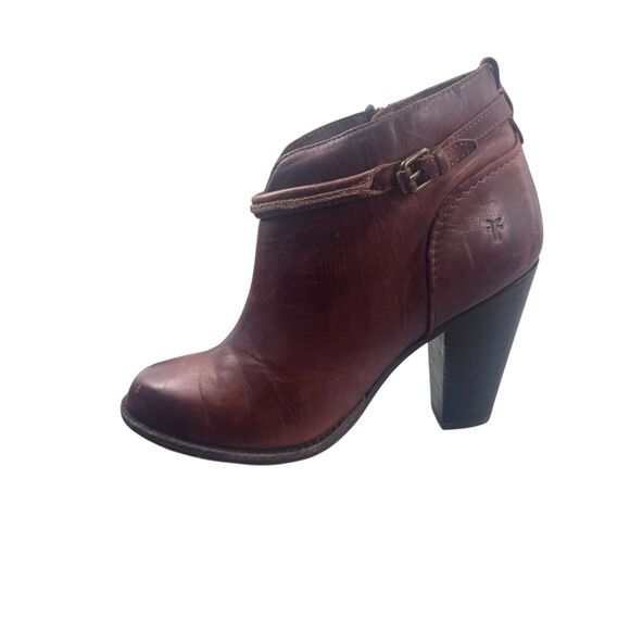 Frye Jenny Brown Ankle Boots - Picture 9 of 16